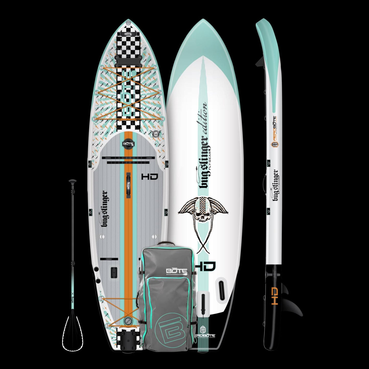 116 Hd Aero Inflatable Paddle Board - Full Trax Seafoam