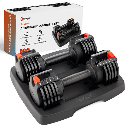 15lb Adjustable Free Weights Dumbbell Sets With Rack For Strength Training, Set Of 2 For Muscle Building - Hand Weights, Blk